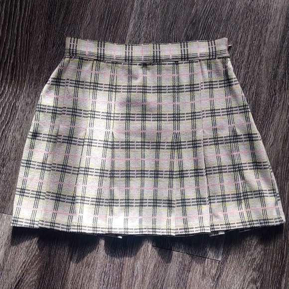 Free People Plaid Skirt - Picture 1 of 5
